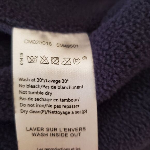 Paul Smith: Fleece Lined Hooded Cape Jacket - size 2 in Blue - Picture 16 of 16